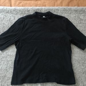 Black Mock Neck